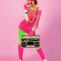 Pikkukuva 7 / 10: Set 80-luvun set PINK L Pink L