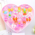 Pikkukuva 1 / 10: 36 kpl Lasten sarjakuvasormukset, Candy Flower set Style 2