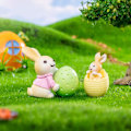 Miniatyrbilde 4 av 10: Mini påskekaninfigur Miniatyr knickknacks 4 4 4