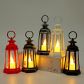 Miniatyrbild 6 av 10: Led Lantern Ljus Lantern SVART black