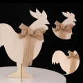 Miniatyrbild 10 av 10: Trä Påskhare Fågelägg Dekoration BUNNY BUNNY bunny