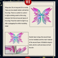 Miniatyrbilde 2 av 10: Fairy Wings Dress-Up Wings ROSE RED 1 STK 1 STK rose red 1pc-1pc