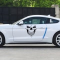 Miniatyrbillede 3 af 5: 2 stk Skull Car Stickers Decals Reflekterende Skull Car Window