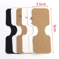 Miniatyrbilde 2 av 10: 50 STK Smykkepakkekort Displayholder Kartong 2-SORT 2-Black