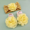 Miniatyrbild 1 av 7: 3st/ Set Pannband Strumpor Set Cap Socks Set GUL yellow