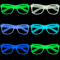 Pikkukuva 6 / 10: 5kpl Luminous Glasses Glow Glasses ROSE RED SQUARE SQUARE rose red square-square