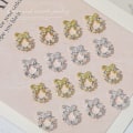 Miniatyrbild 7 av 9: 10ST 3D Nail Art Nail Smycken SILVER SILVER