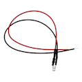 Miniatyrbilde 2 av 10: 20 stk forhåndskablet LED LED lysdioder RØD red