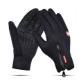 Miniatyrbillede 5 af 10: Cykelhandsker Touchscreen vante SORT L Black L