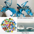 Miniatyrbillede 4 af 10: 20 stk/10 par Eyes Crafts Eyes Puppet Crystal Eyes 8MMCOLOR 8mmcolor random