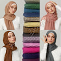 Pikkukuva 2 / 10: Shawl Wrap Headscarf Muslim Hijab Shaws MUSTA Black