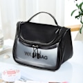 Miniatyrbillede 1 af 8: Gennemsigtig makeuptaske Rejsetaske SORT black