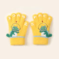 Miniatyrbillede 1 af 10: Strikkede børnehandsker Strikkede uldne handsker GUL Yellow