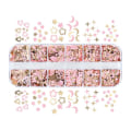 Miniatyrbild 1 av 10: Nagelglitterflingor Nagelpaljetter 12 RASTER - B 12 GRIDS - B 12 Grids - B