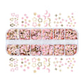 Miniatyrbillede 1 af 10: Nail Glitter Flakes Negle Pailletter 12 GRIDS - B 12 GRIDS - B 12 Grids - B