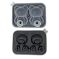 Miniatyrbilde 1 av 10: Ice Cube Mold Ice Making Box SVART TO RIST TO RIST black two grids-two grids