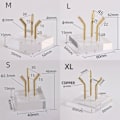 Miniatyrbillede 2 af 10: Krystalkuglebase Krystalkugleholder SILVER M Silver M