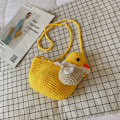 Miniatyrbild 8 av 10: Stickad Ullväska Axelväskor GUL yellow