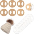 Pikkukuva 10 / 10: Irrotettavat Pom Poms -painikkeet Hatut Akryylinapit A-20KPL A-20KPL A-20pcs