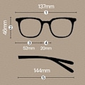Miniatyrbilde 2 av 10: Anti-Blue Light Briller Databriller MATT SVART MATT SORT Matte Black