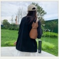 Miniatyrbilde 9 av 10: Glidelås Hundeformet Crossbody-veske PU-lær tegneserieveske brown Puppy-Puppy