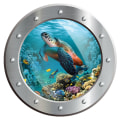 Pikkukuva 1 / 9: 3D Infauna WC-tarrat Vivid Sea Life Decals TURTLE TURTLE turtle
