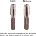 Miniatyrbilde 3 av 7: Metrisk håndtapp M12 gjenger 1,5 stigning 2 STK 2 STK 2pcs