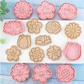Miniatyrbild 5 av 6: 8st/ Set Cookie Cutters Set Form Cookie Stamp DIY Cake