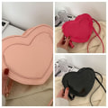Miniatyrbild 8 av 10: Hjärtväska Crossbody-väska ROSE RED Rose Red