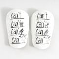 Pikkukuva 1 / 10: 1 Pari Mini Shin Padit Jalkapallo Shin Guards SWHITE-BLACK SWhite-Black
