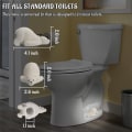 Miniatyrbilde 2 av 10: Frog Toalettbolthetter Toalettboltdeksler FROG-D FROG-D Frog-D