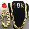 Miniatyrbild 3 av 8: Guldpläterat halsband 18K guldhalsband 30IN 30in
