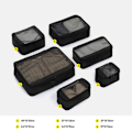 Pikkukuva 1 / 10: 4/6 KPL Matkalaukku Organizer MUSTA 6 KPL/ SET Black 6PCS/Set-6PCS/Set