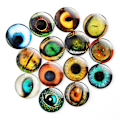Miniatyrbild 7 av 10: 20st/10 par Eyes Crafts Eyes Puppet Crystal Eyes 16MM-FÄRG 16mm-color random