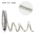 Miniatyrbild 1 av 10: 1Rullsilkesband Cake Band BREDD 1CM - BEIGE BREDD 1CM - width 1cm - beige