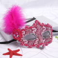 Miniatyrbilde 10 av 10: 1 Stk Princess Mask Maskerade Mask SORT SORT black