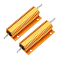 Miniatyrbillede 1 af 6: Aluminiumshusmodstand 100W 50 Ohm 2STK 2STK 2pcs