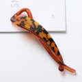 Miniatyrbild 6 av 10: Ättiksyra Banan Clip Leopard Print Hårklor CC C