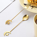Miniatyrbilde 6 av 10: Star Moon Skje Gaffel Dessert Kakeskje FORK-4 FORK-4 fork-4