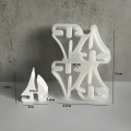 Miniatyrbilde 2 av 4: Lysform Silikonformer Gips båtform