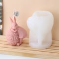 Miniatyrbilde 7 av 10: Kaninformet silikonform påskelysform A A A