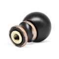 Miniatyrbilde 5 av 10: 1/4 pakker Lampe sluttlokk Knott Lampe sluttstykker Hode SVART 1 STK 1 STK Black 1PCS-1PCS
