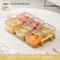 Miniatyrbilde 1 av 10: 3/4/6 rist fruktfat tørr frukt oppbevaringsboks GULL 6 RETTER 6 RETTER Gold 6 Grid-6 Grid