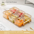 Miniatyrbillede 1 af 10: 3/4/6 Grid Frugttallerken Tør Frugt Opbevaringsboks GULD 6 GRID 6 GRID Gold 6 Grid-6 Grid