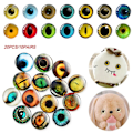 Miniatyrbillede 4 af 10: 20 stk/10 par Eyes Crafts Eyes Puppet Crystal Eyes 16MM-FARVE 16mm-color random