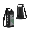 Miniatyrbilde 1 av 8: 2L Svømmevanntett Veske Messenger Bag SORT SORT Black