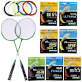 Miniatyrbild 4 av 10: Badmintonracketsträng Badmintonrackettråd BG65TI BG65TI BG65ti