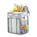 Miniatyrbilde 10 av 10: Krybbe Hengende Oppbevaringspose Bleie Organizer ROSA Pink