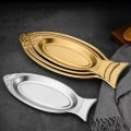 Pikkukuva 3 / 10: Höyrytetty kalalautanen grillilautanen SILVER-40CM SILVER-40CM Silver-40cm