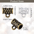 Miniatyrbillede 3 af 4: Bail Beads Connector Bail Beads Bail Tube Beads